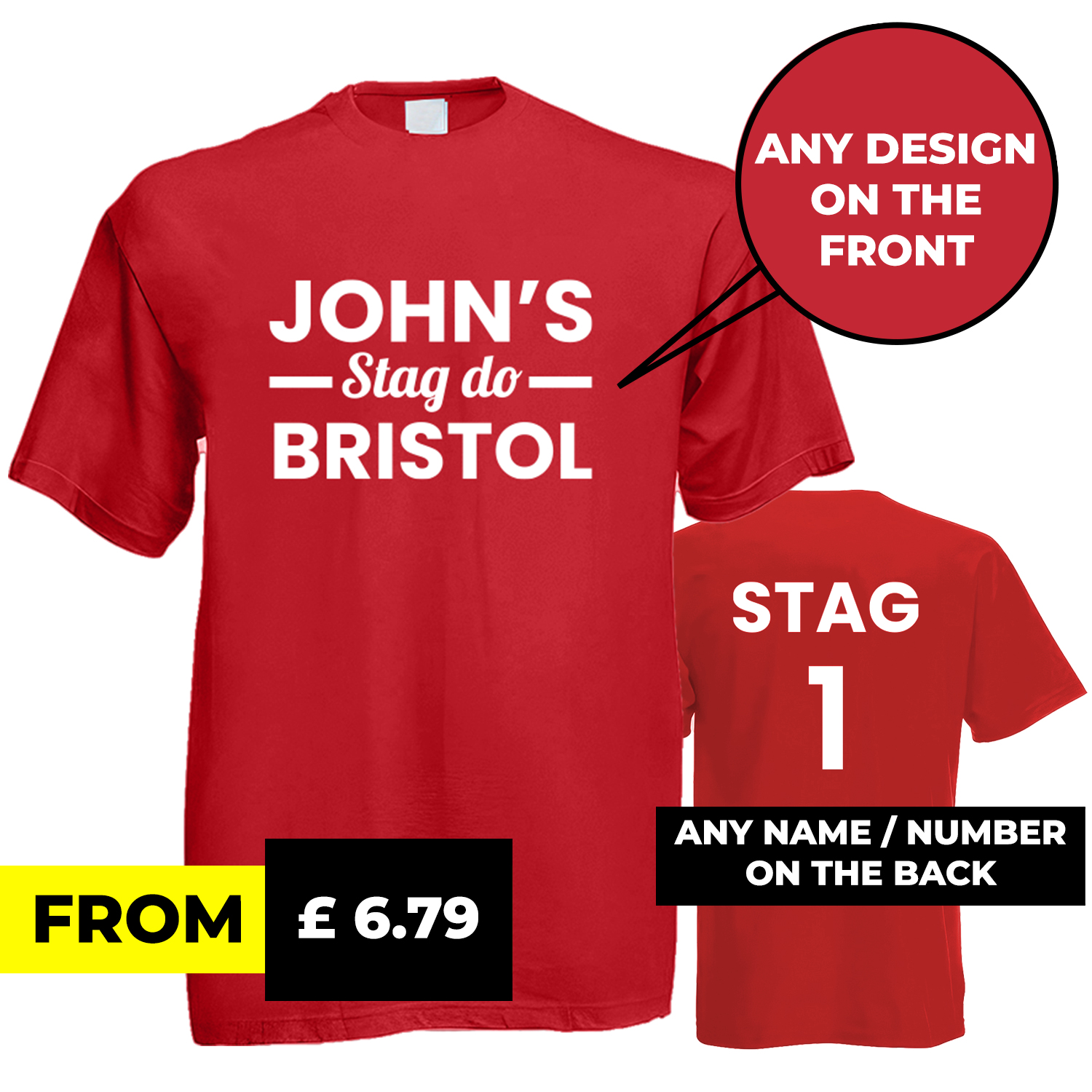 Printed-Stag-Party-Custom-Tee-At-Cheap-Price